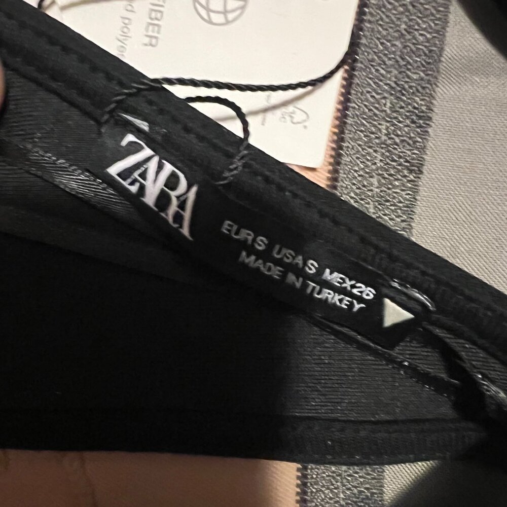 Zara black, backless dress